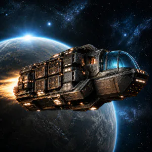 Large transport ship